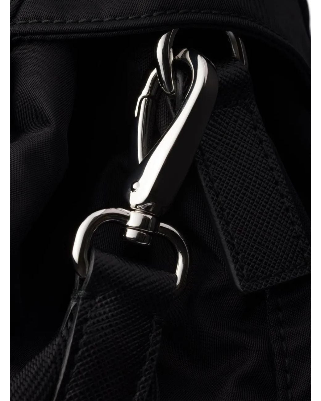 メンズ Prada フロントポケット バックパック Black