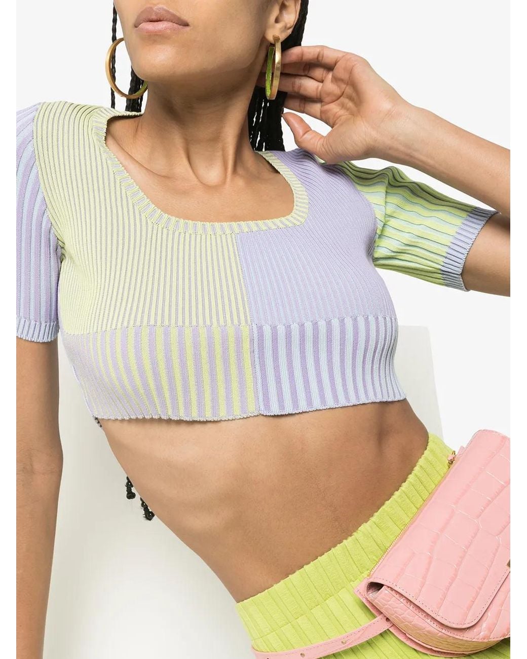 Jacquemus Cropped Top in het Multicolor