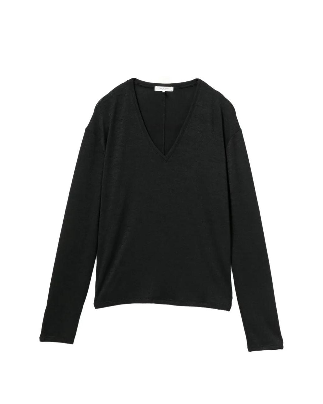 Rag & Bone Top Met V-Hals in het Black