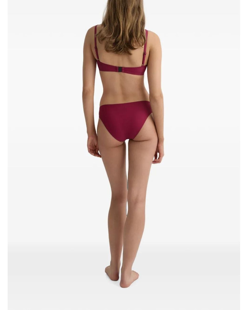 Bondi Born Purple Anja Square-Neck Bikini Top