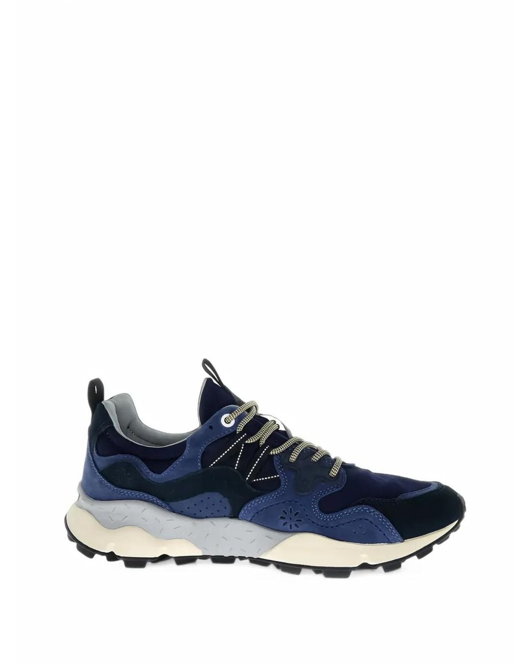 Flower Mountain Blue Yamano 3 Suede Panelled Sneakers for men