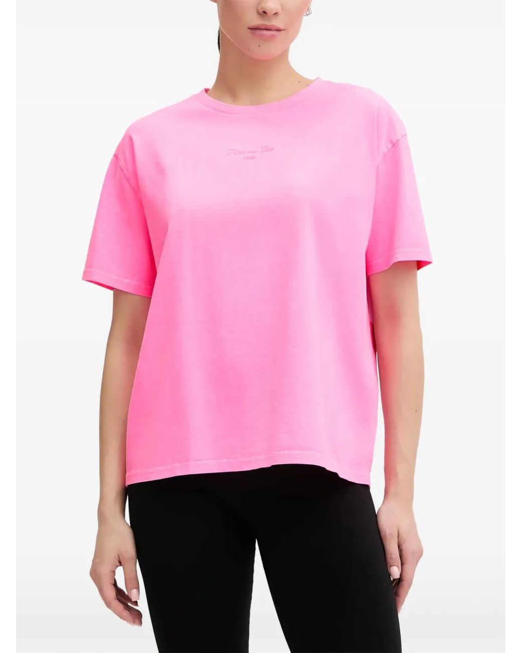 Bogner Fire + Ice Pink T-Shirt Cara À Logo Brodé