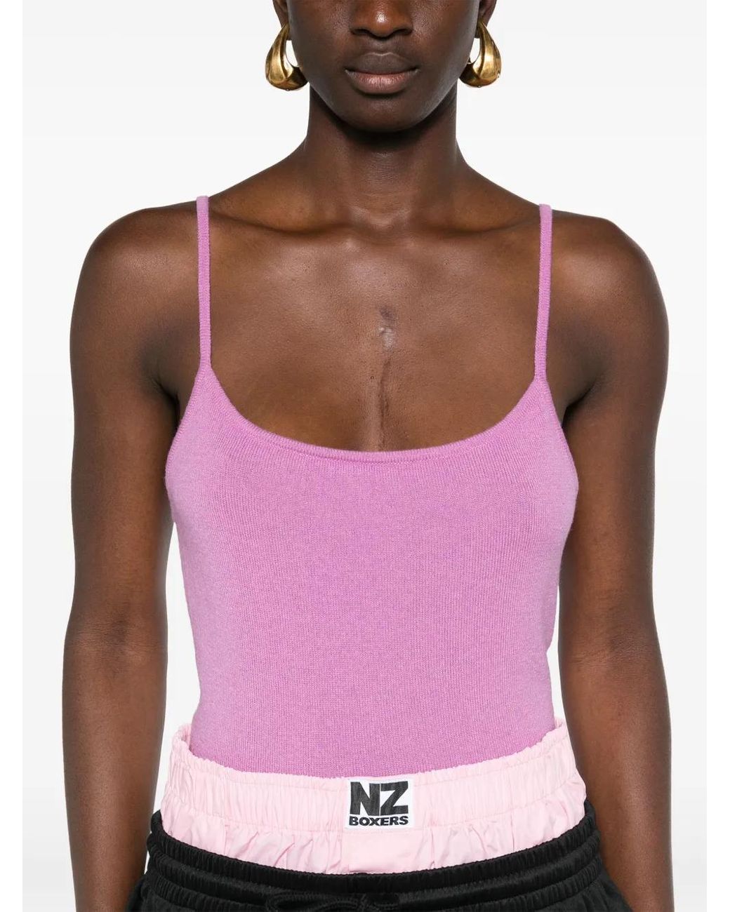 Teddy Cashmere Pink Rapallo Cashmere Tank Top