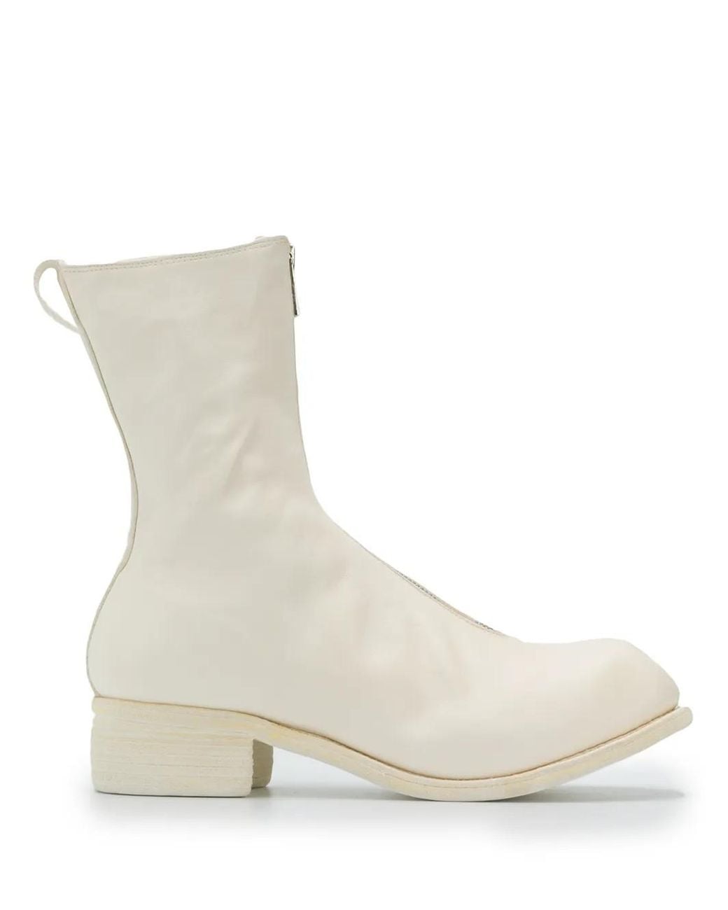 Guidi White Pl2 Horse Leather Boots for men