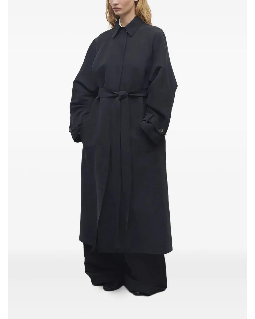 The Row Black Ryo Coat