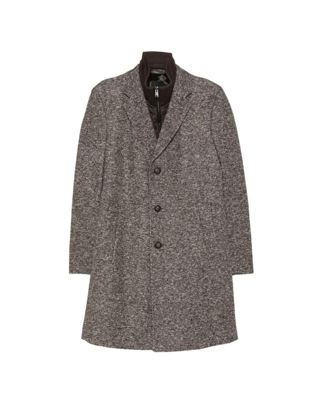 Boss Gray Manteau Boutonné for men