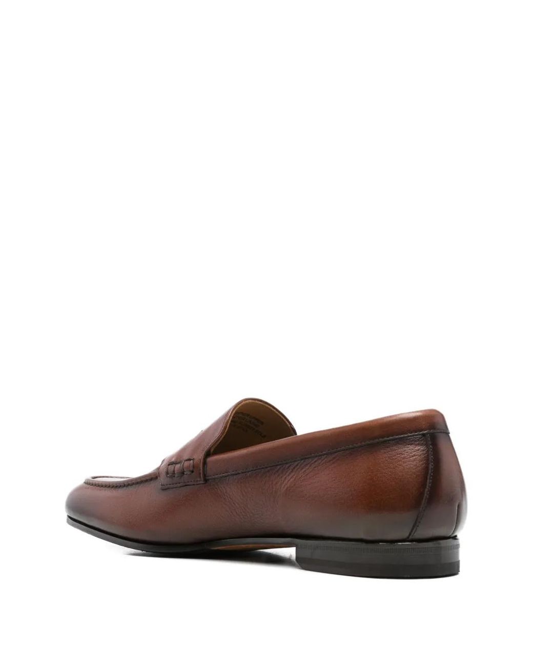 Calce Brown Penny Strap Loafers for men