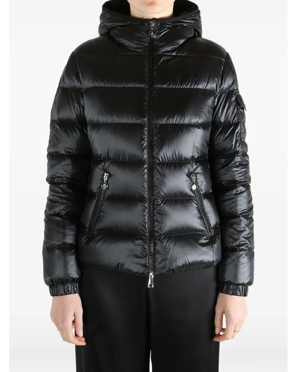 Moncler Black Glesse Short Down Jacket