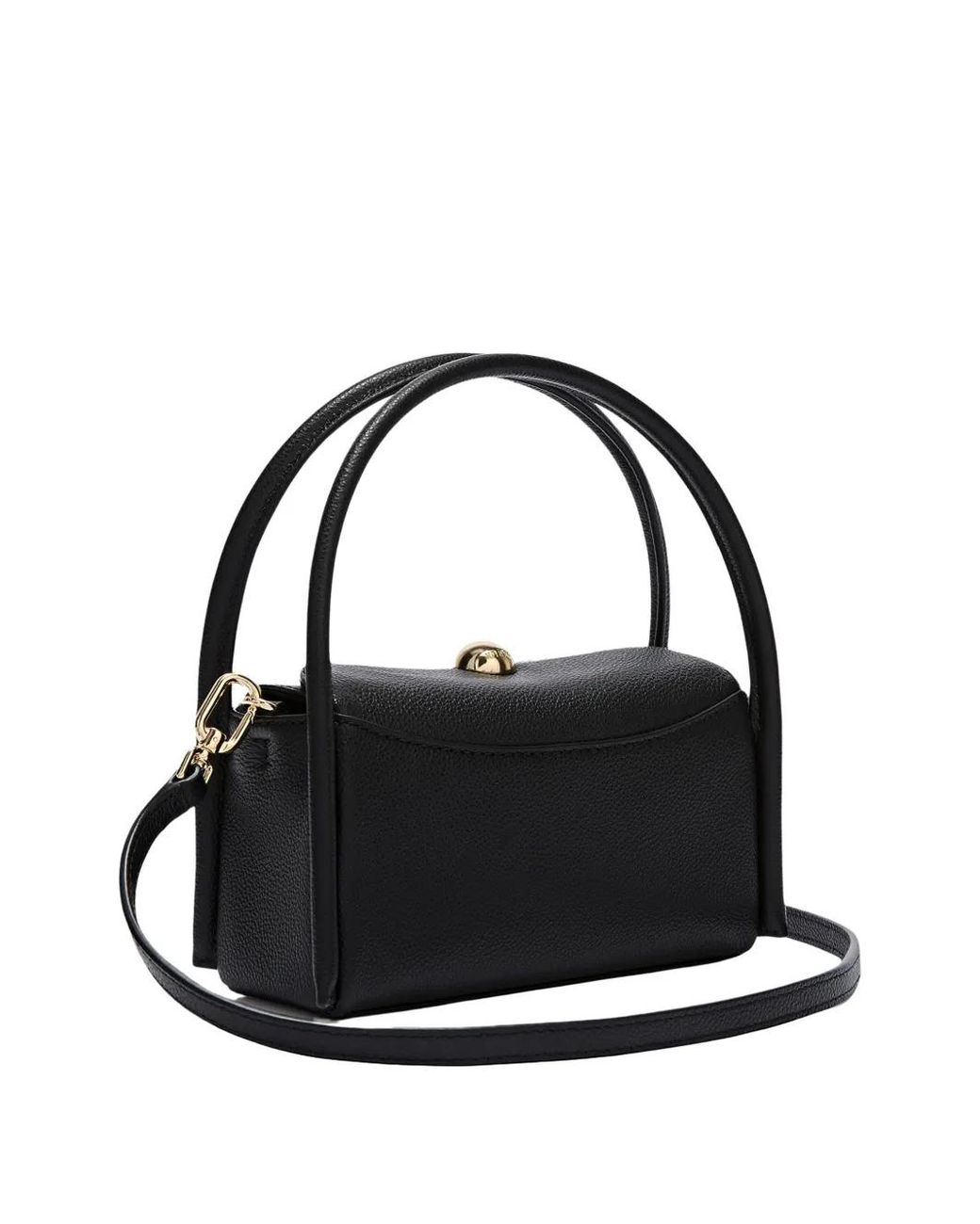 Furla Black Mini Nicole Calf Leather Tote Bag