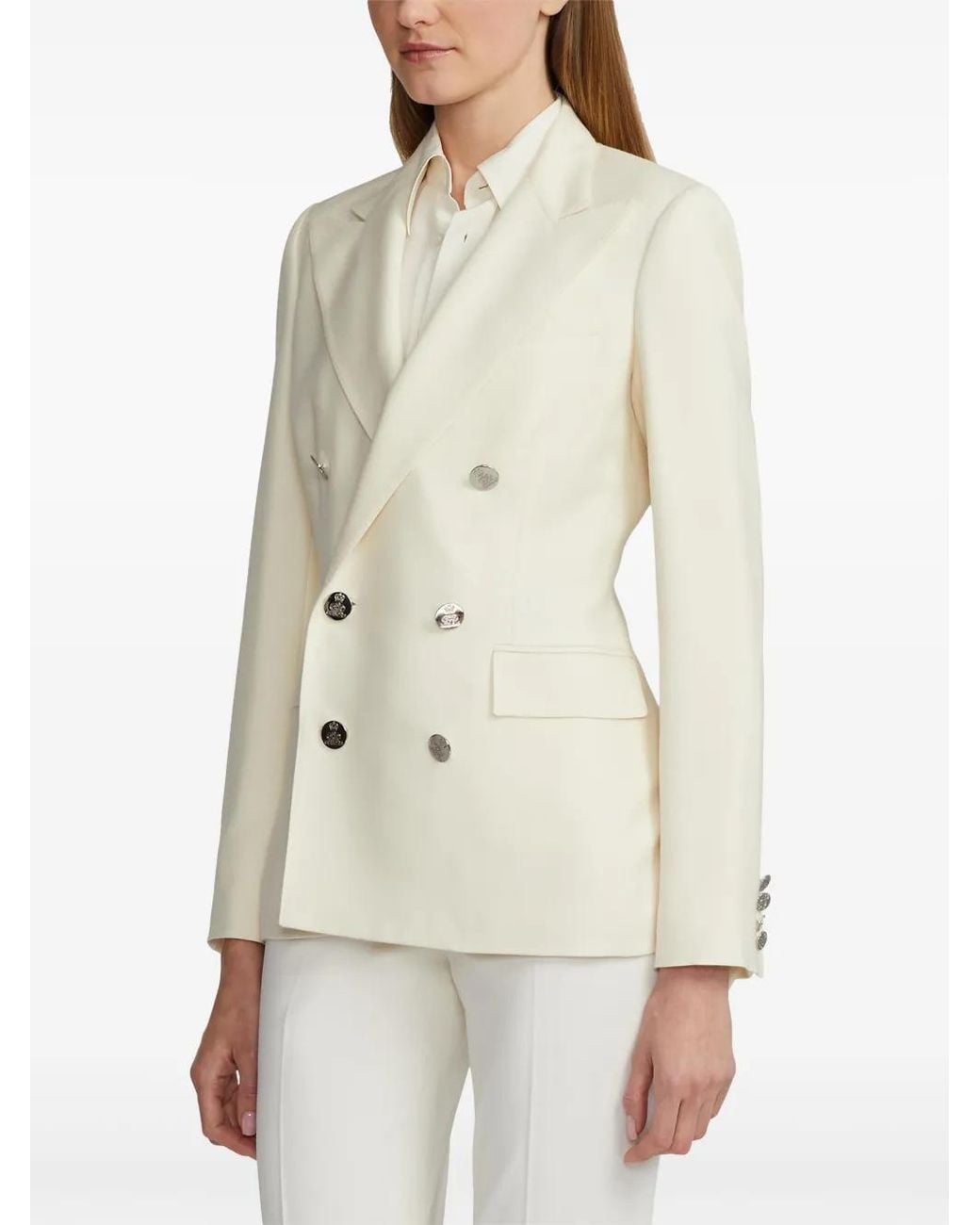 Ralph Lauren Natural Camden Cashmere Blazer