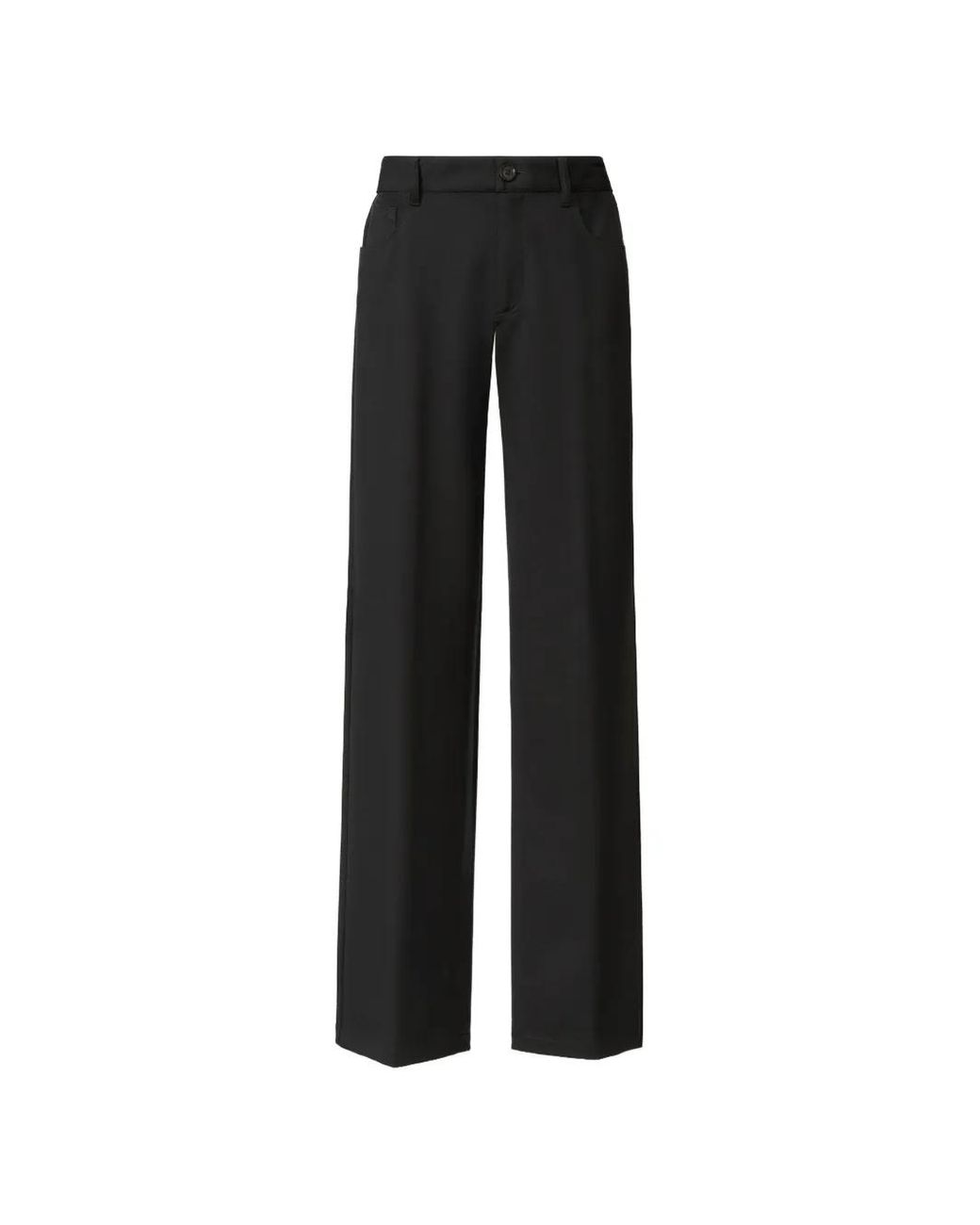 Fabiana Filippi Black Viscose Polyamide Elastane Pants