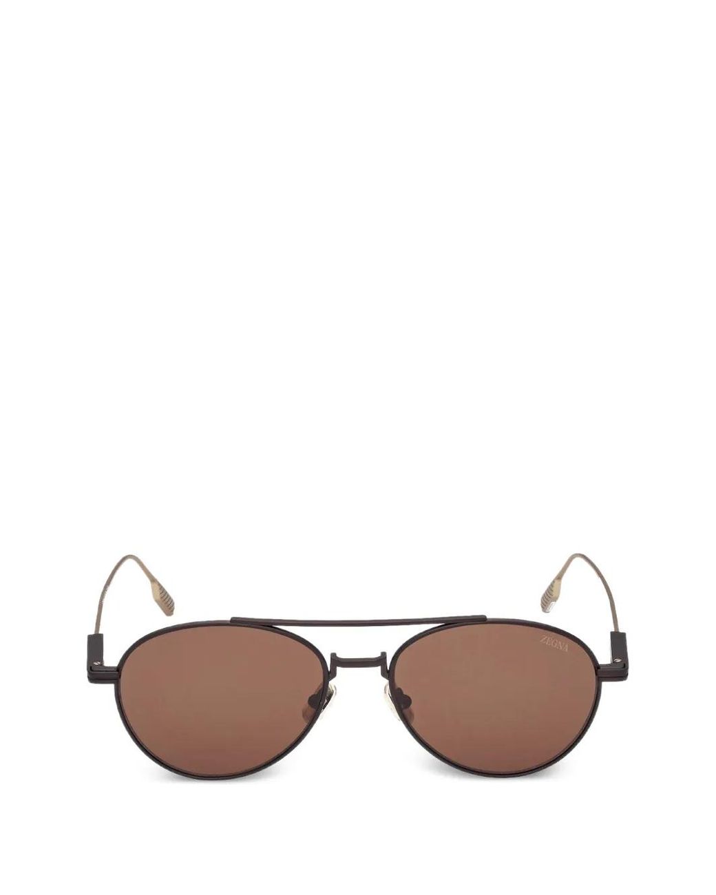 Zegna Black Round-Frame Sunglasses for men