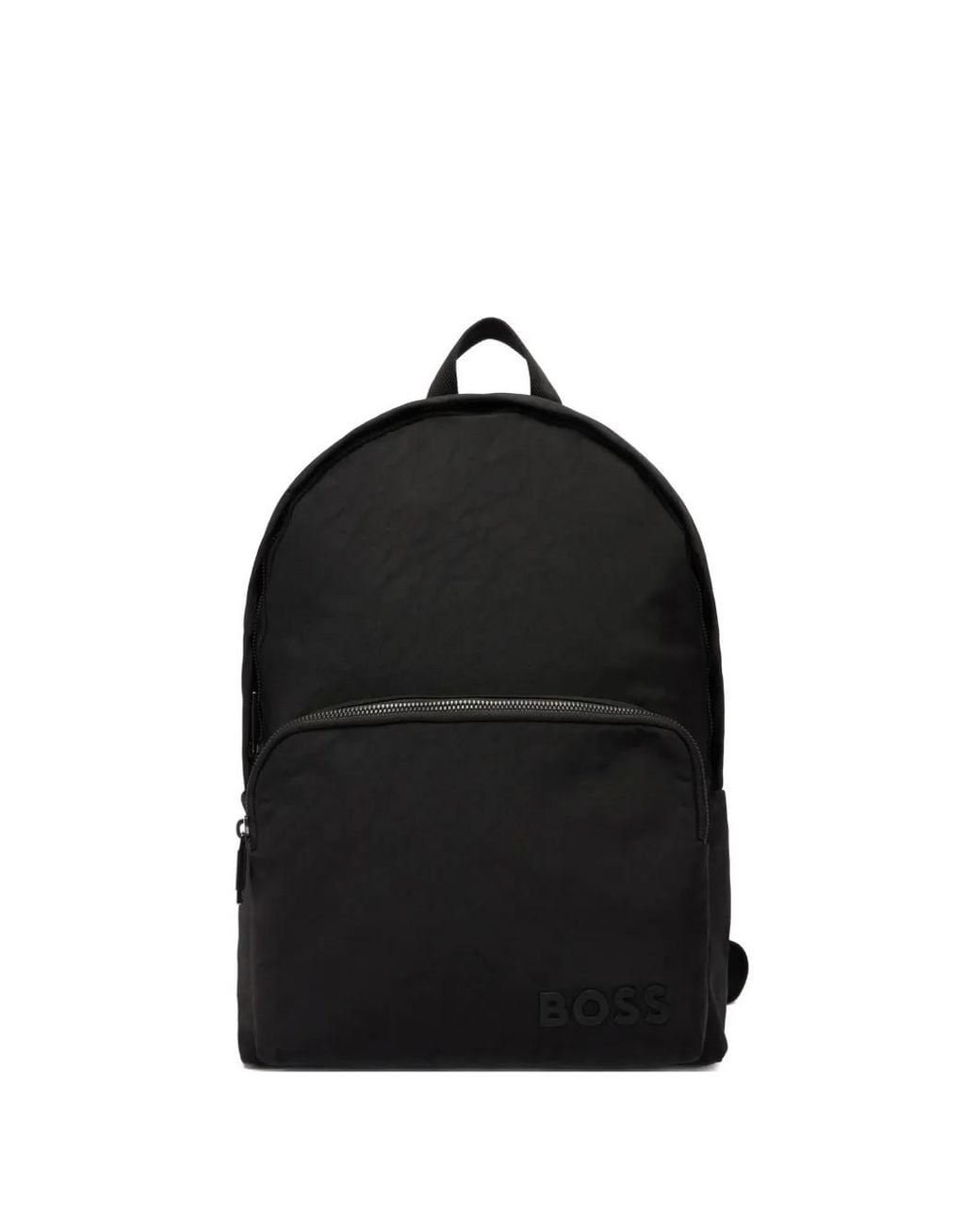 Boss Black Zip-Up Backpack for men