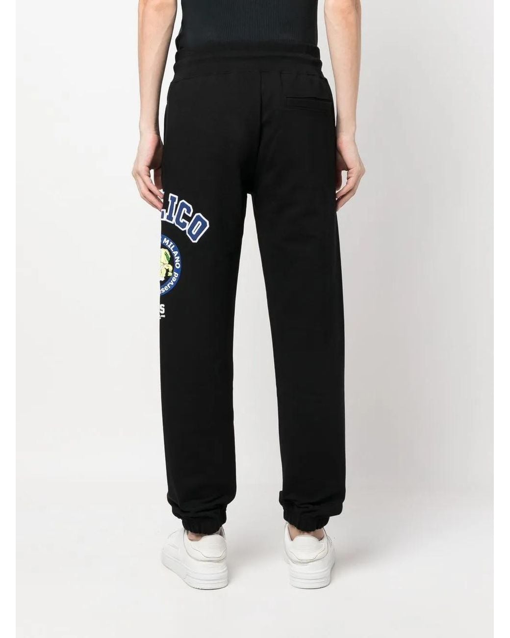 Gcds Black Graphic Print Sweatpants for men