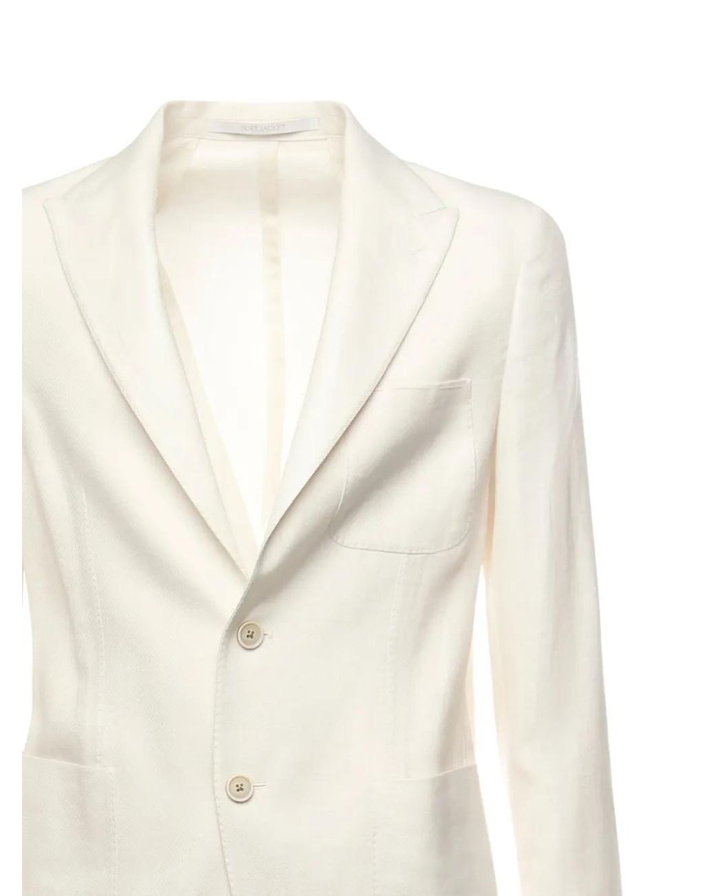 Eleventy White Two-Button Jacket for men