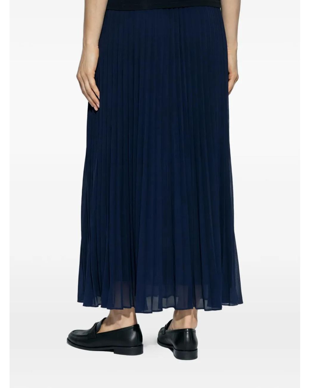 MICHAEL Michael Kors Blue Pleated Skirt