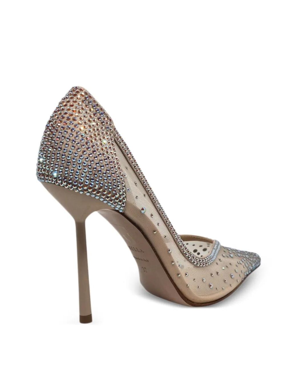 Le Silla White Nicole Embellished Pointed Pumps
