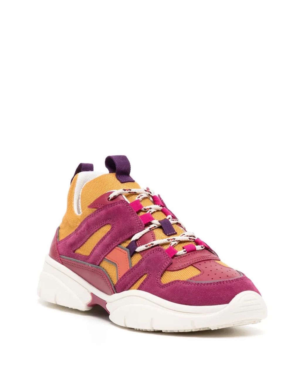 Isabel Marant Pink Garnet Sneakers Polyester, Leather