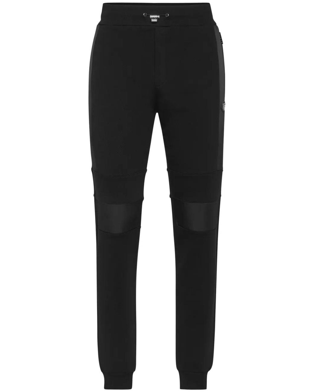 Philipp Plein Black Iconic Plein Track Pants for men