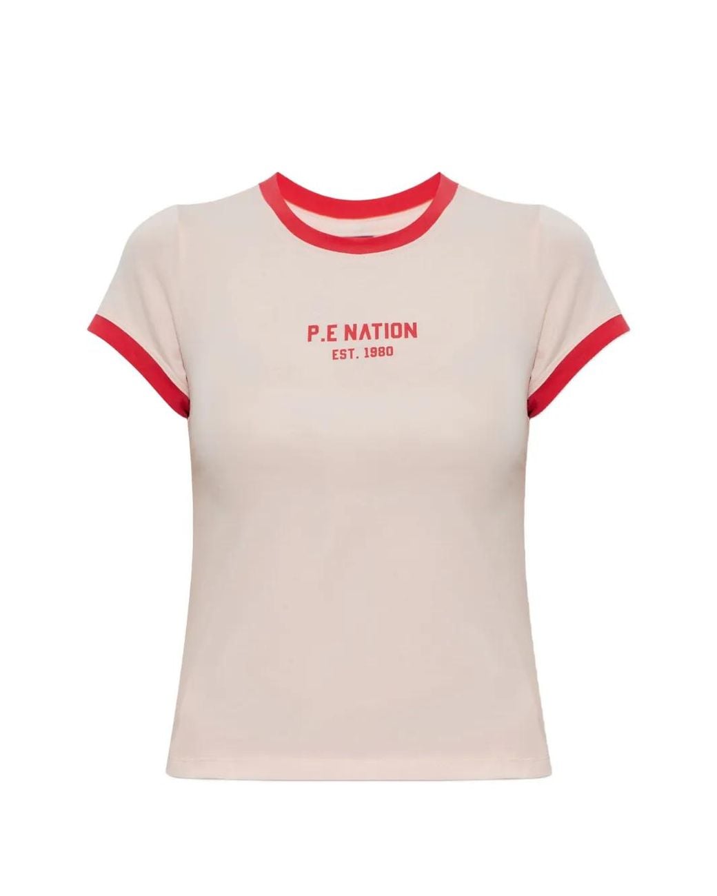 P.E Nation Pink T-Shirt Reveal À Logo Imprimé