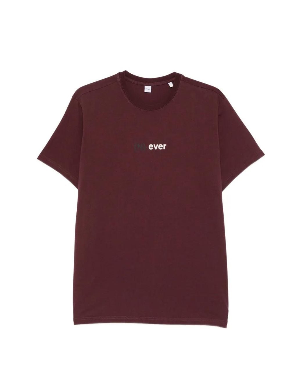 Aspesi Purple Slogan-Print T-Shirt for men