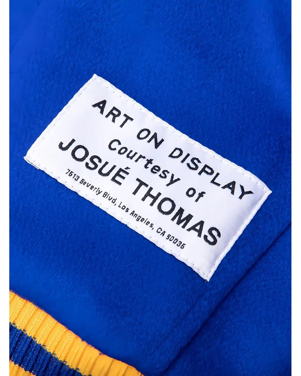 GALLERY DEPT. Blue Logo-Appliqué Wool Bomber Jacket for men