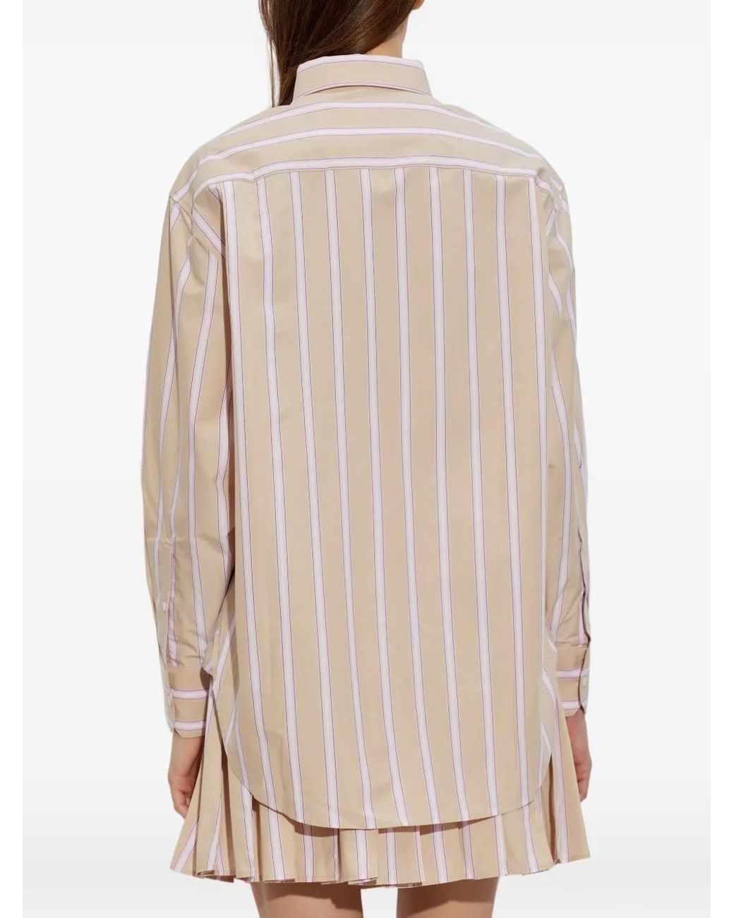 Camicia A Righe di Lacoste in Natural