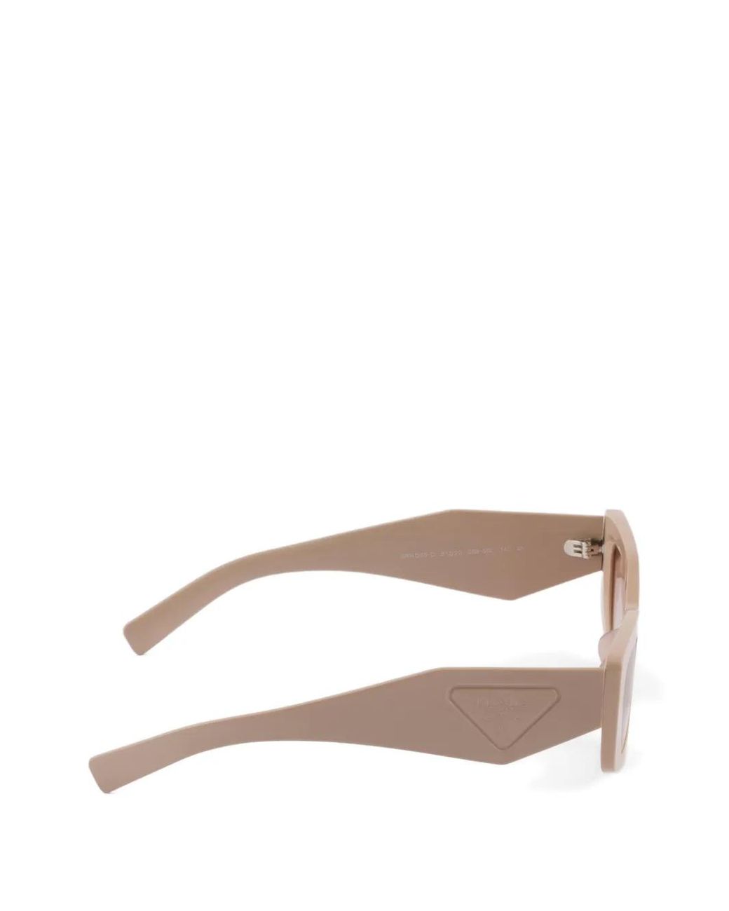 Prada Pink Sunglasses With Triangle Logo