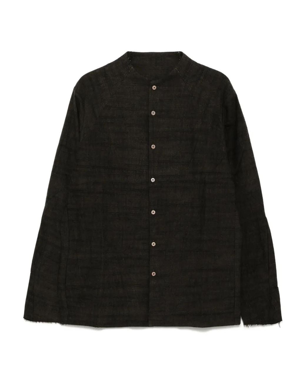 Camisa Texturizada De Algodón DEVOA de hombre de color Black