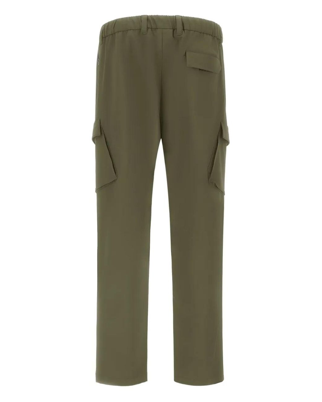 Herno Green Light Comfort Stretch Woven Cargo Trousers for men
