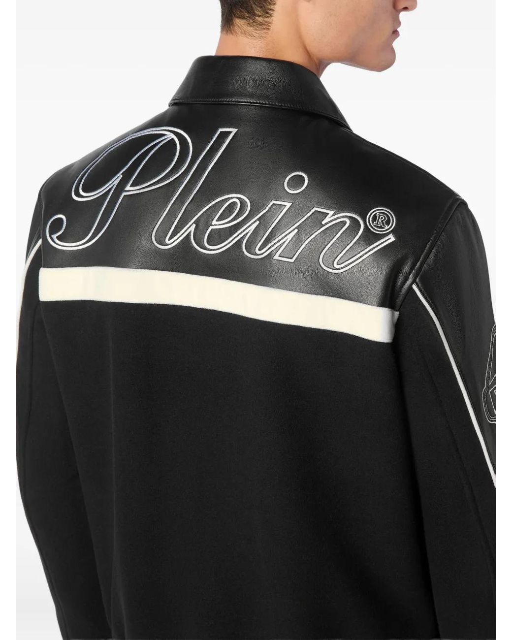 Philipp Plein Black Coster Bomber Jacket for men