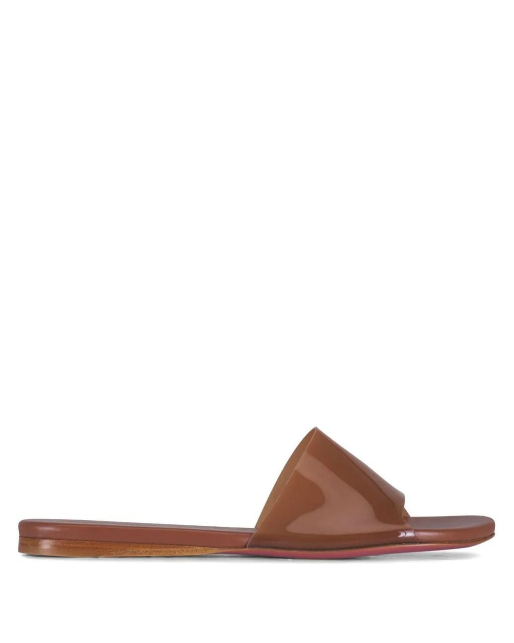 AMINA MUADDI Brown Bianca Slide Sandals