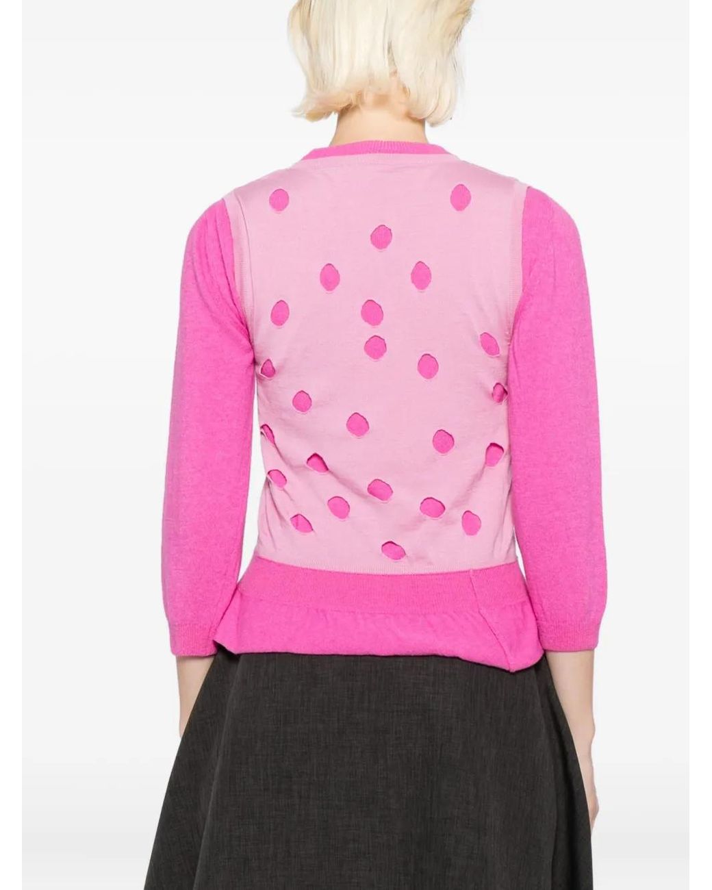 Moschino Pink Layered Jumper
