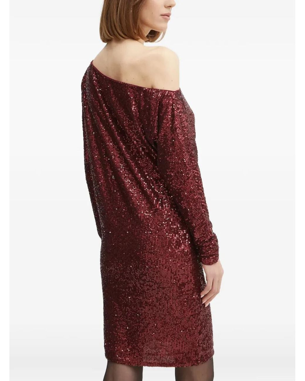 Guess Red Gabbie Sequined Mini Dress