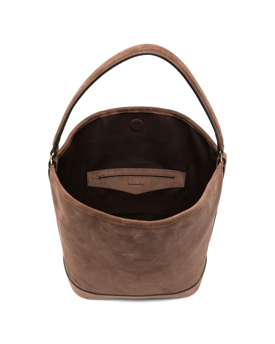 Sandro Brown Leather Shoulder Bag