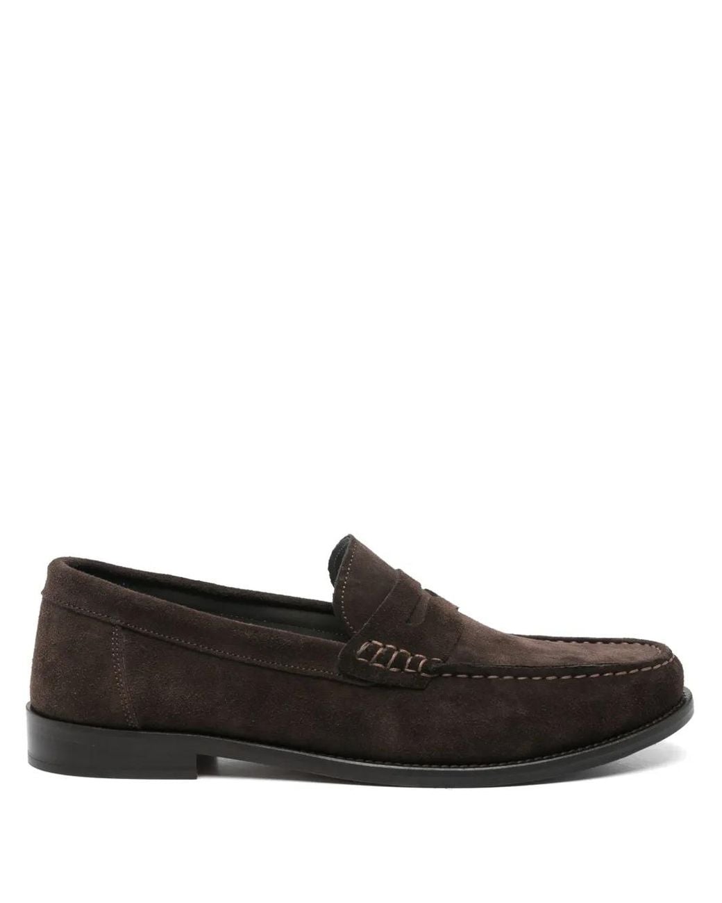 Corneliani Black Suede Loafers for men