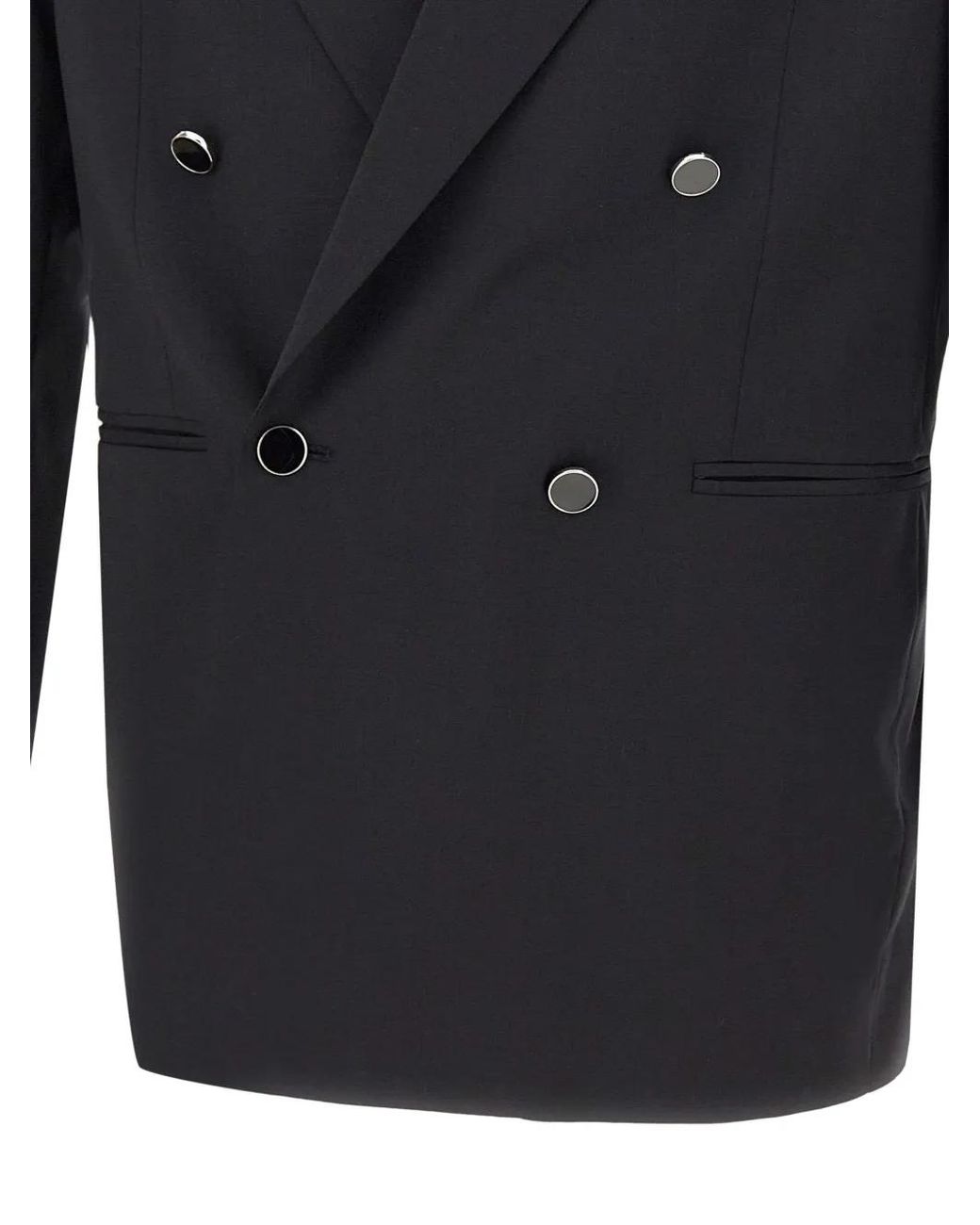 Manuel Ritz Blue Double-Breasted Blazer for men