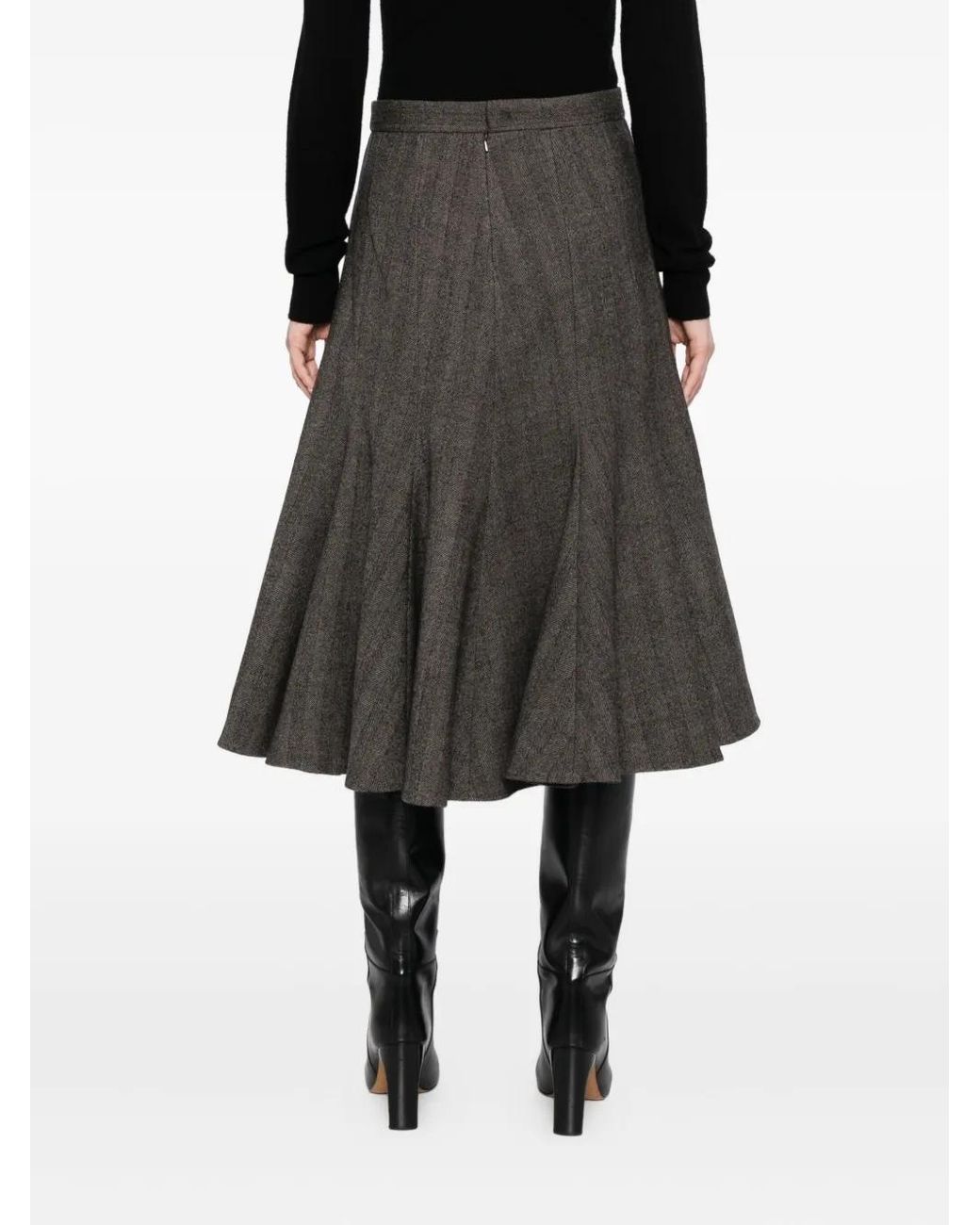 JNBY Gray Wool Skirt