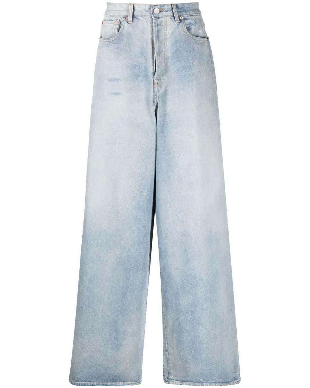 Vetements Blue Big Shape Loose-Leg Jeans