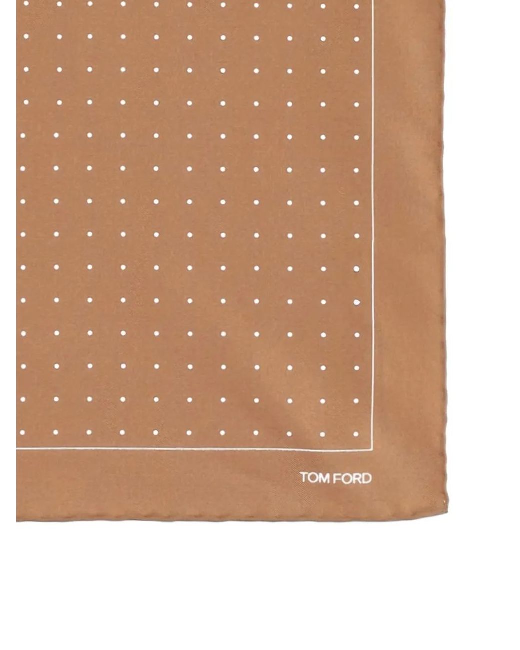 Tom Ford Natural Polka-Dot Scarf for men