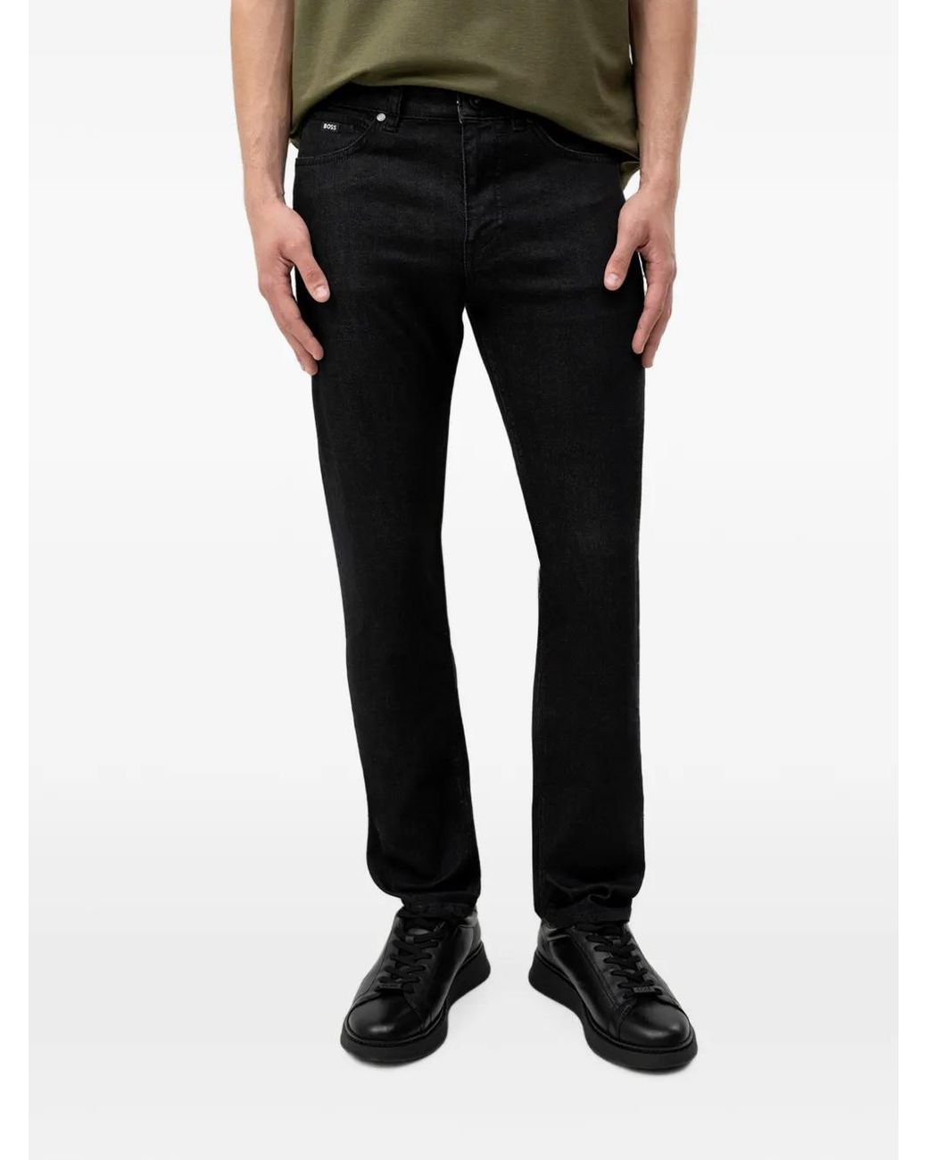 Boss Black Logo-Patch Jeans for men