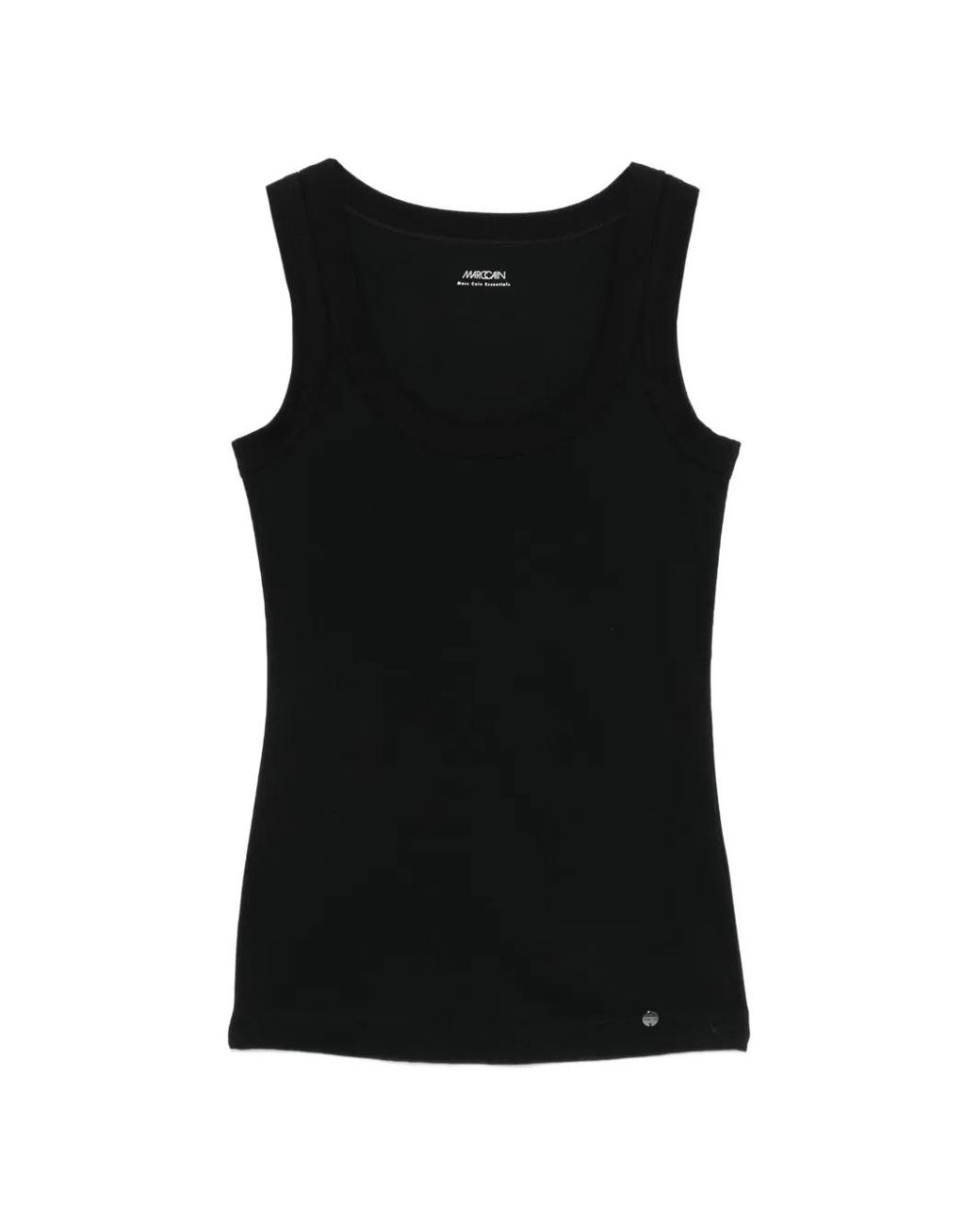 Marc Cain Black Scoop-Neck Top