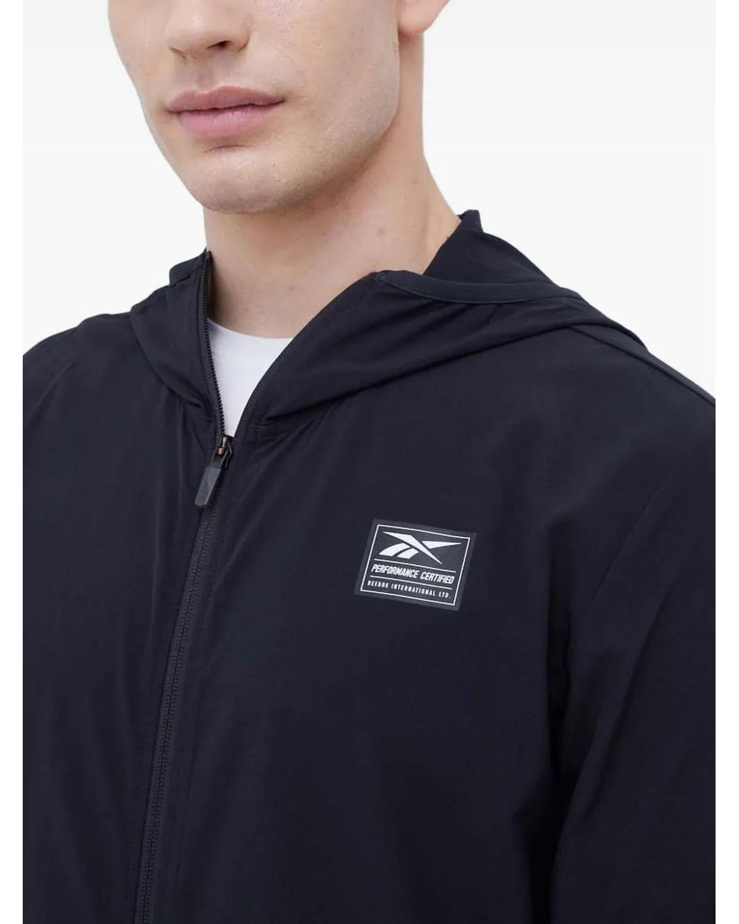 Reebok Blue Zip-Up Hoodie for men
