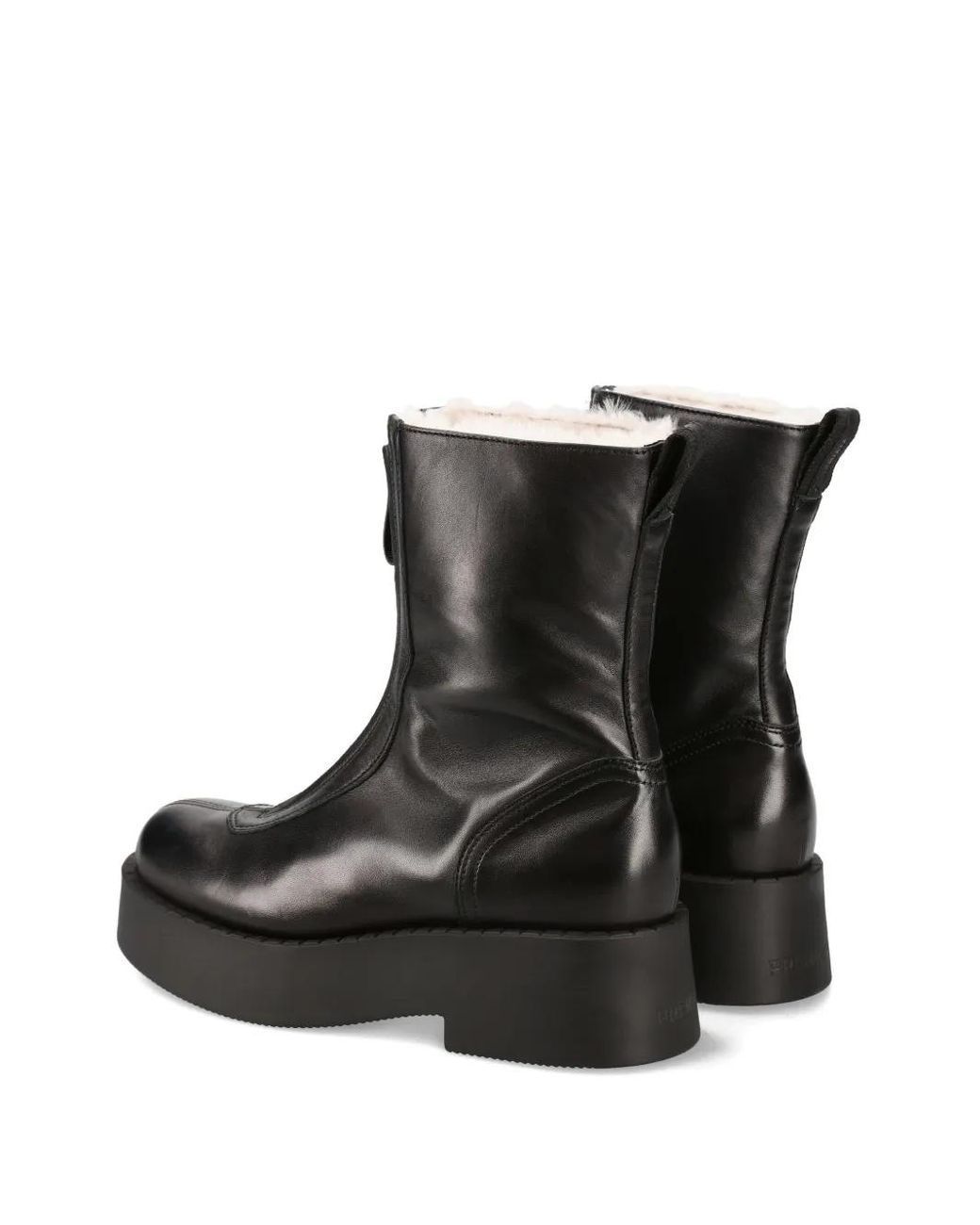 Premiata Black Zip Platform Boots