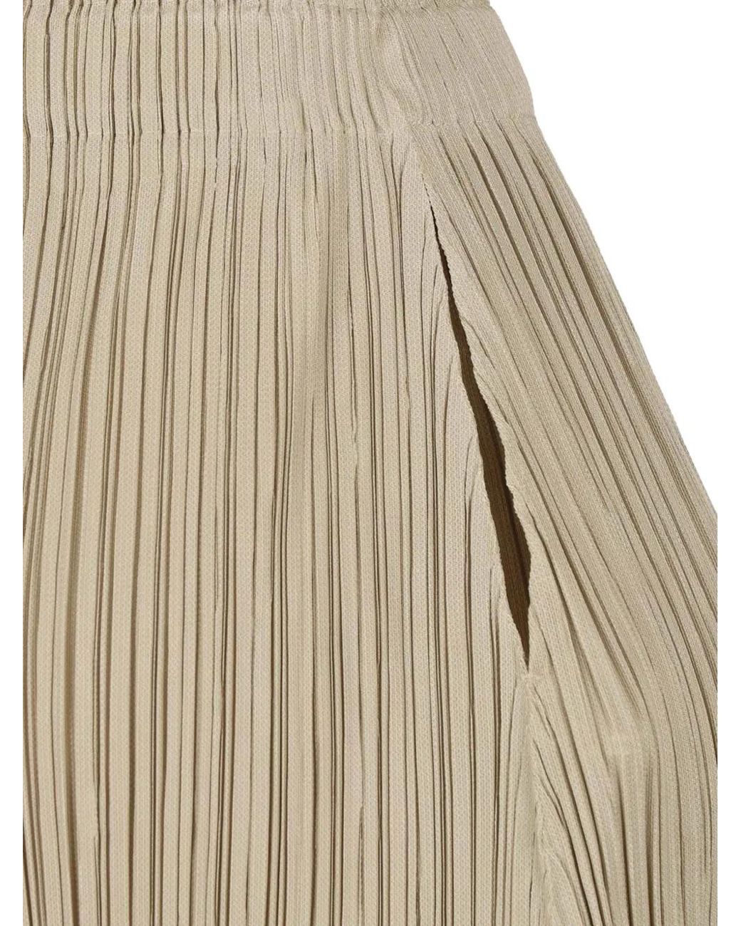 Issey Miyake Natural Thicker Bottoms 1 Pleated Trousers