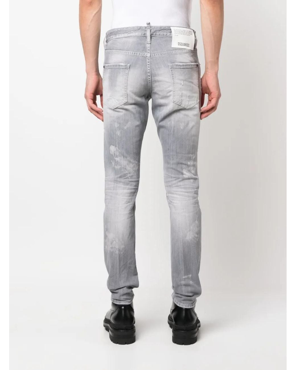 DSquared² Straight Jeans in het Gray voor heren