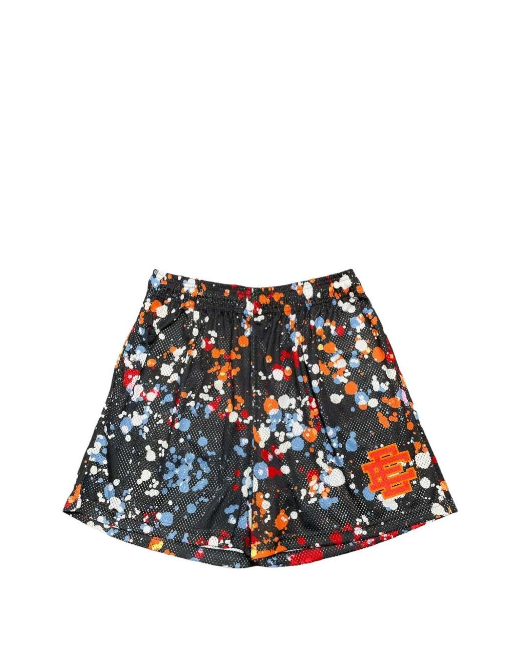 Eric Emanuel Blue Graphic-Pattern Shorts for men
