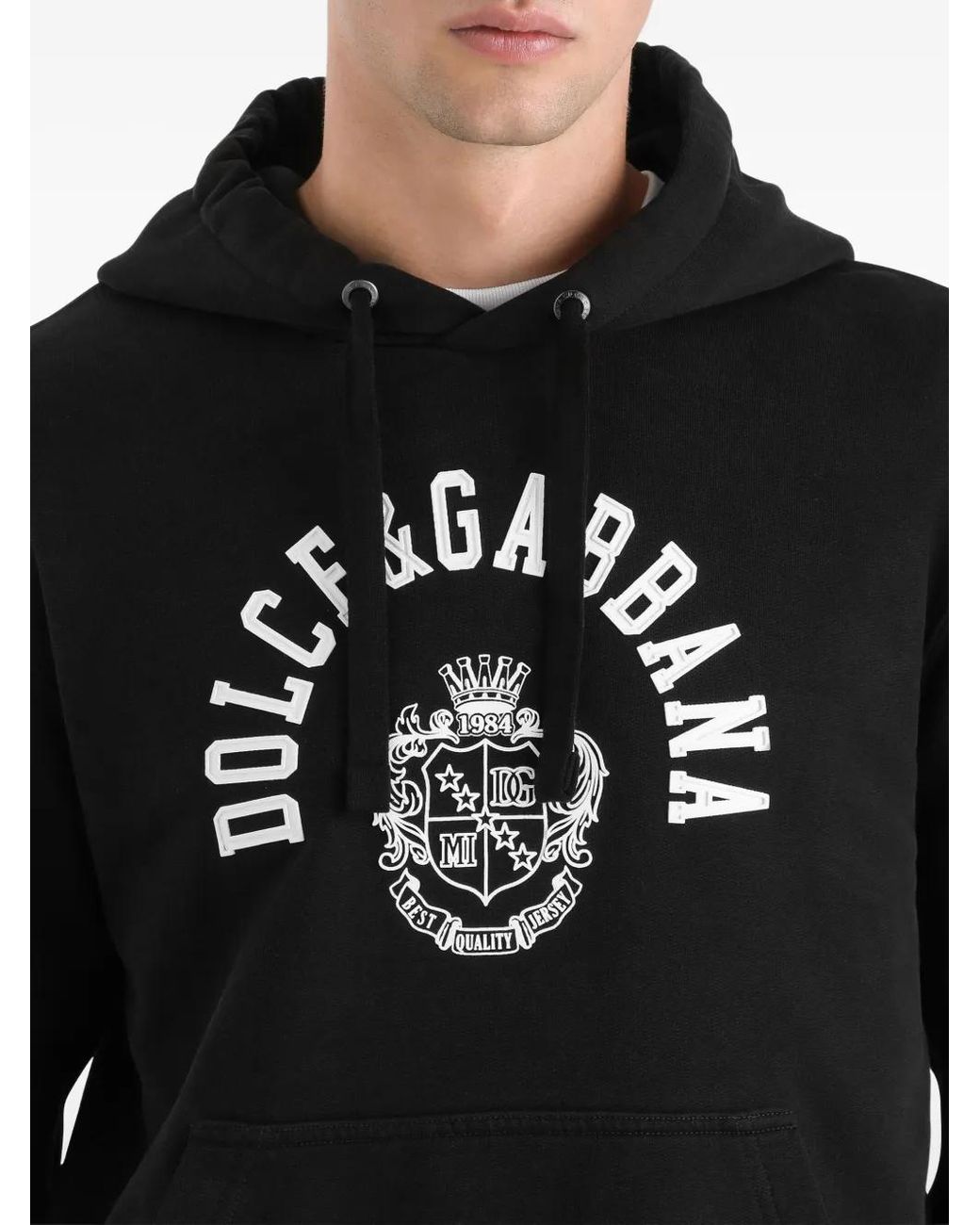 Dolce & Gabbana Black Classic Hooded Sweatshirt for men