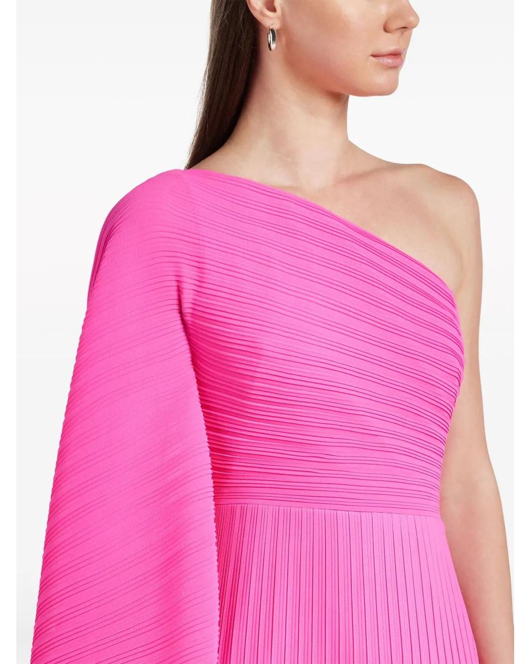 Solace London Geribbelde Jurk in het Pink