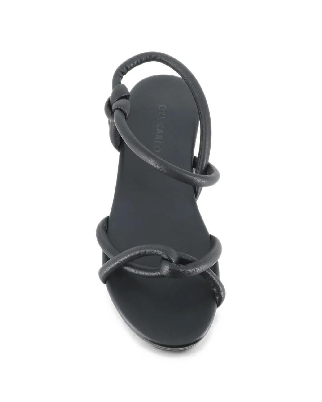 Roberto Del Carlo White Neil Knot-Detail Slingback Sandals